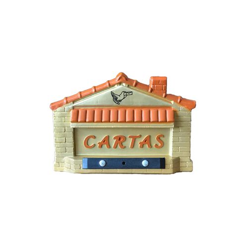 Caixa Carta Jlk Casinha Embutir / Grade Dourada 023-Dou