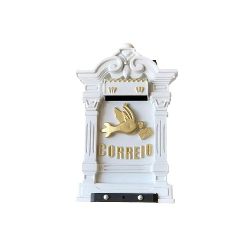 Caixa Carta Jlk Colonial Embutir / Grade Branca 024-Br