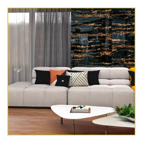 Piso Porcelanato Helena 61X120 Jaguar Portoro Esmaltado Retificado Polido HPO120.106