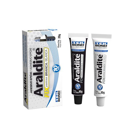 Cola Tek Bond Araldite Fix Branco 20 gramas 1083500800
