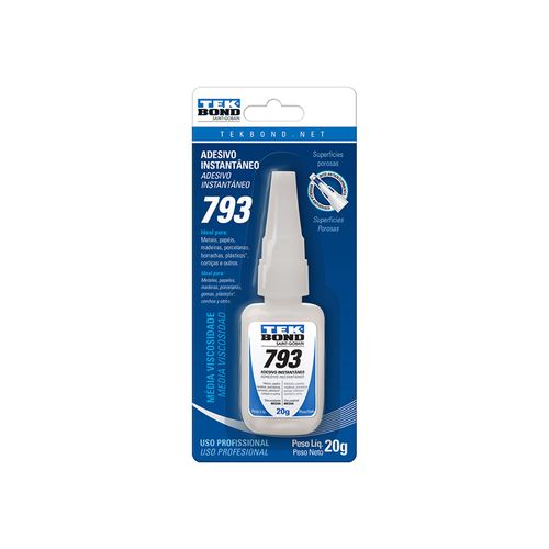 Cola Tek Bond Instant 793 20Gr com Bico Antientup 20571002804