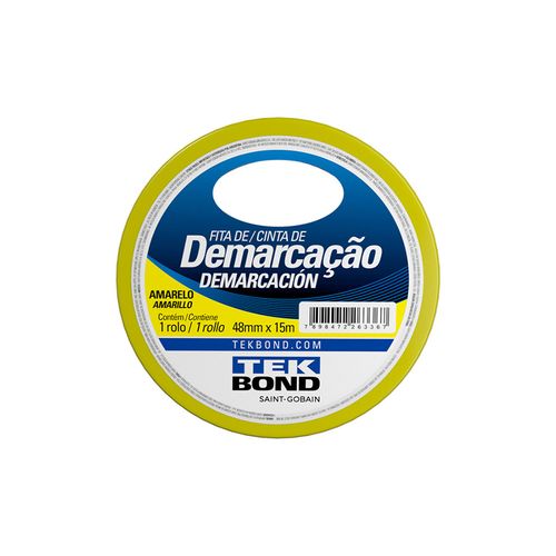 Fita Tek Bond Demarcacao Amarela 48mmx15m 21241048200