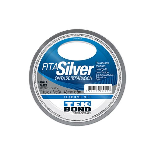 Fita Tek Bond Silver Prata 48mmx5m