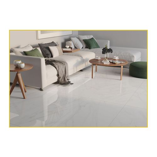 Piso Porcelanato Elizabeth 62,5x125 Carrara Linc Esmaltado Polido Retificado