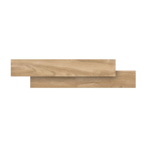 Piso Porcelanato Elizabeth 20,5x125 Peroba Bege Esmlatado Retificado