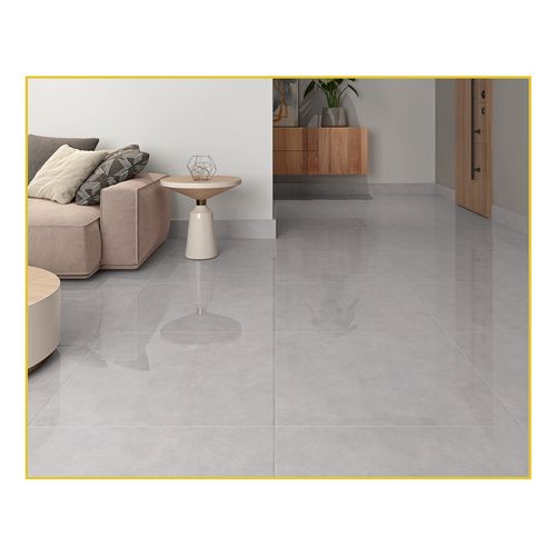 Piso Cerâmico Supreme 74,5X74,5 Urban Silver Polido Retificado PR374000 - LC
