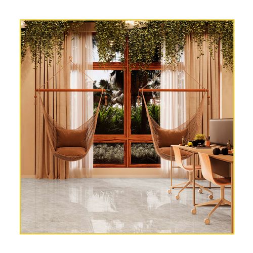 Piso Porcelanato Elizabeth 84X84 Raizes Esmaltado Polido Retificado