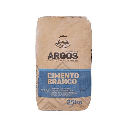 Cimento Branco Estrutural Argus Saco 25Kg