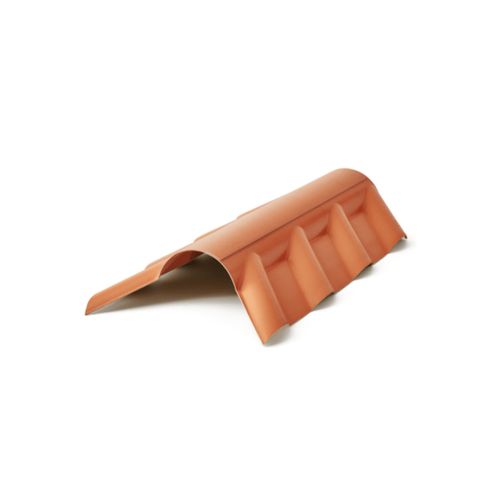Cumeeira Afort Colonial Central Articulada 88x37Cm Terracota P3030001