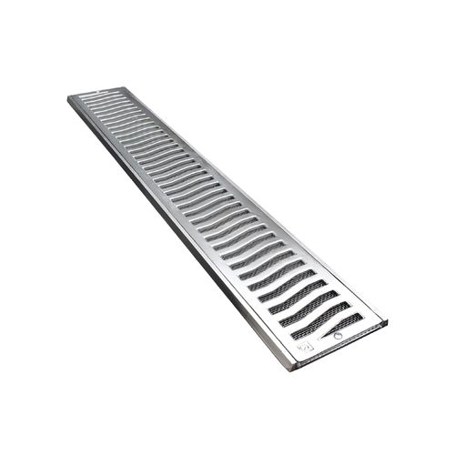 Grelha Alumínio Costa Navarro Leve 20X100 Martelado com Tela 1674/193