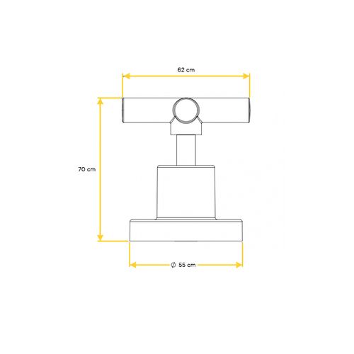 Acabamento para Registro C37 1/2" 3/4" 1" Pequena Reforma Deca Rose Esteves — Ref. VAD830RWB