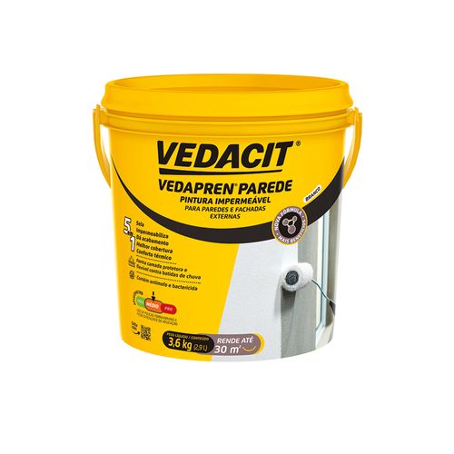 Vedapren Parede Branco 3,6Lt Novo 121756