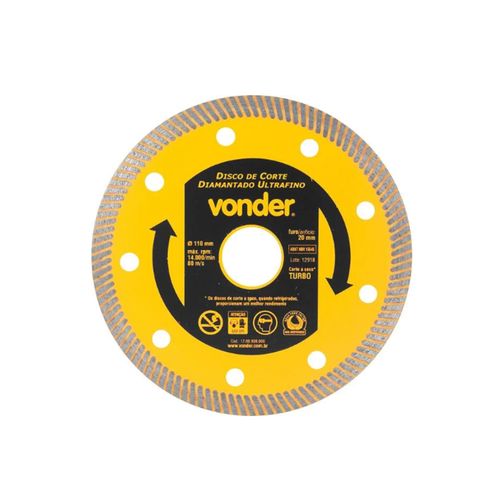 Disco Vonder Diamantado Utrafino 1,2mm 110mm 1268808000