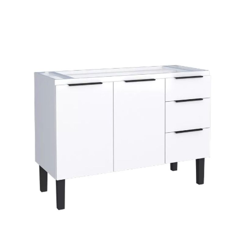 Gabinete Cozimax Jupiter para Pia 1,20 Branco 101616 - Todimo