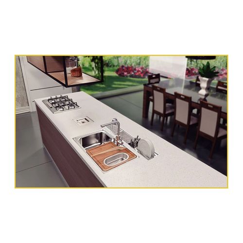 Canal Organizador Tramontina 94534/002 Embutir Aço Inox 90cm
