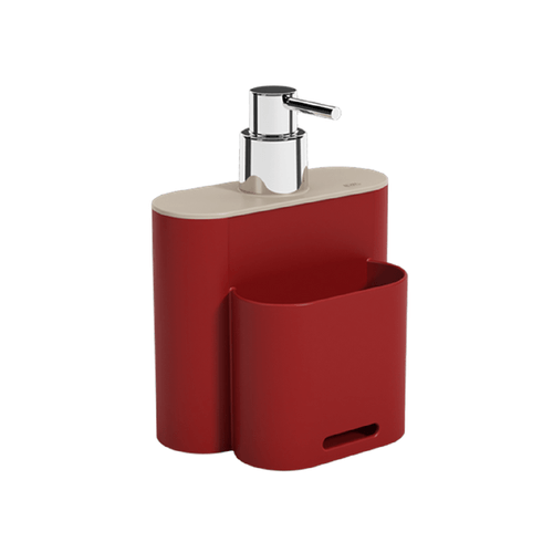 Dispenser Coza Flat 500ml Light/Vermelho Bold 17002/3332