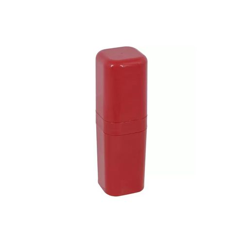 Porta Escova Coza Splash com Tampa Vermelho Bold 20453/0465