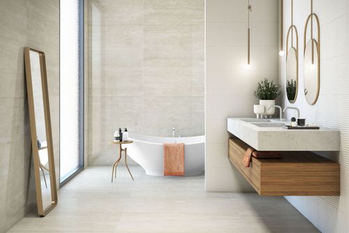 Piso Porcelanato Eliane 60x120 Atena Marfim Polido Retificado 8045707