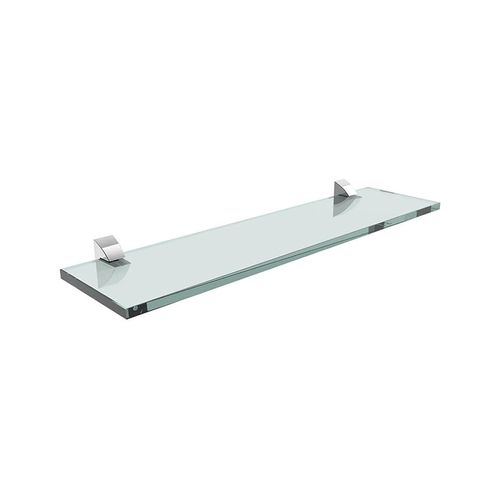 Prateleira de Vidro Pratk 8mm 10x40cm 8617001 Suporte Cromado