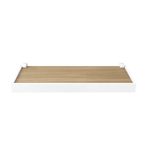 Prateleira Pratk Duetto Nogueira 4X20X40 Mold Branca 10213.030