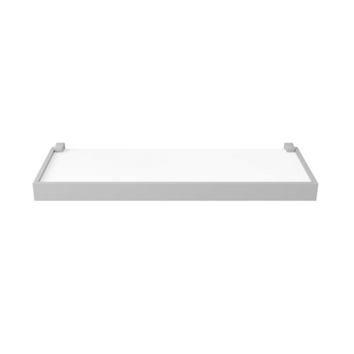 Prateleira Pratk Branca 4X20X60 Mold Cinza 10200.040