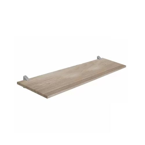 Prateleira Pratk Concept Nogueira 1,5X25X80 Suporte Prata 08858.070