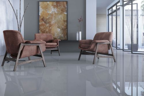 Piso Porcelanato Eliane 90X90 Munari Cimento Polido Retificado 8037293/8038534