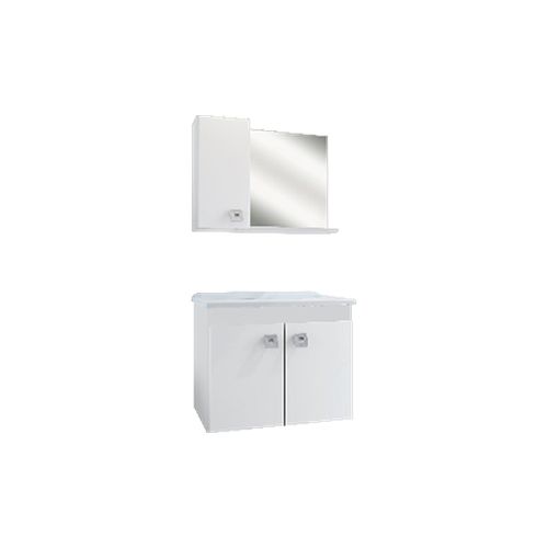 Kit Gaam Tirare 600 Suspenso com Espelheira Branco 1V 200022