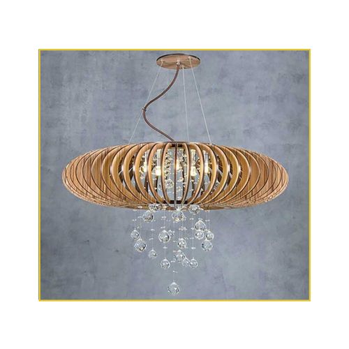 Pendente Babilux Eliptico Cristal 45x70cm 4XG9 MPD129C