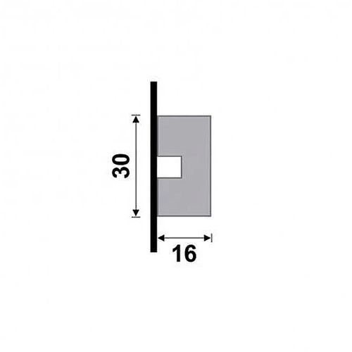 Rodameio Santa Luzia 2400x30x16mm 466 Branco