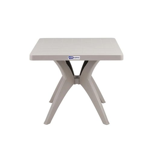 Mesa Forte Plastico Quadrada Nature Nude 7894855222853