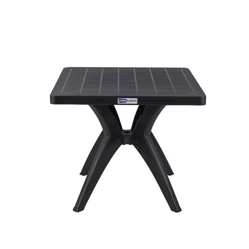 Mesa Forte Plastico Quadrada Nature Preto 7894855221269