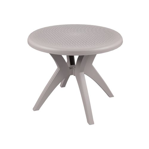 Mesa Forte Plastico Redonda Deluxe Natural 7894855232203