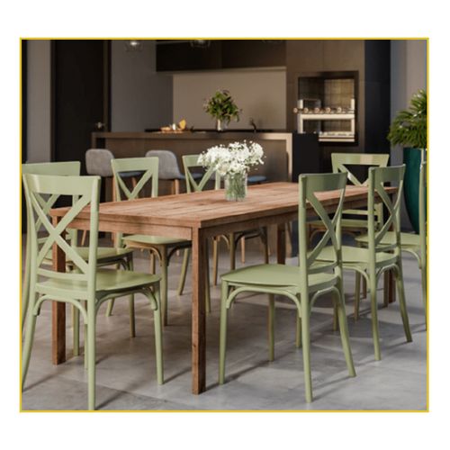 Cadeira Forte Plastico Robust Cross Verde 7894855231978