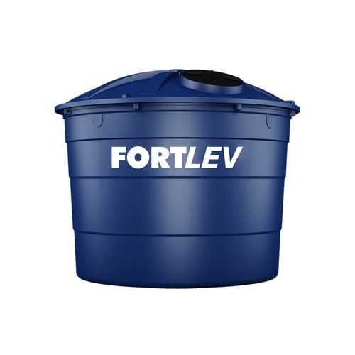 Caixa D'Água Fortlev 10.000 Litros Polietileno Aberta com Tampa A 2,57 X DI 2,41 X DS 2,95