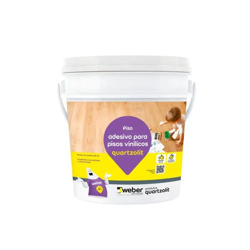 Adesivo Quartzolit para Piso Vinílico Branco 4KG 0387.00000.0004GL