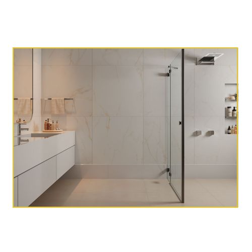 Piso Porcelanato Eliane 59X118,2 Stelar White Polido Retificado 8044781