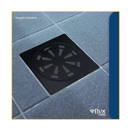 Ralo FLVX Grelha Abre/Fecha 15x15cm Black Rafbla-15