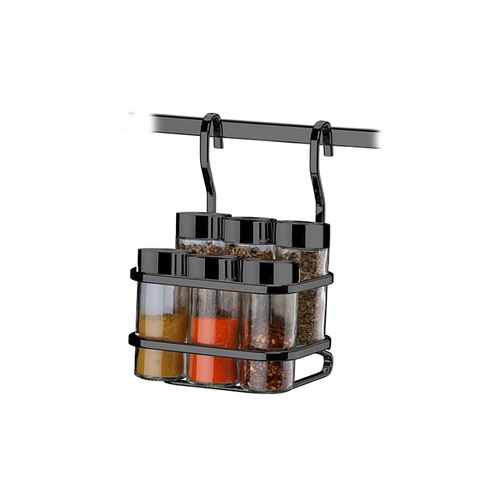 Suporte Future com Vidros para Tempero 7 peças para Barra Reta Onix 2808OX