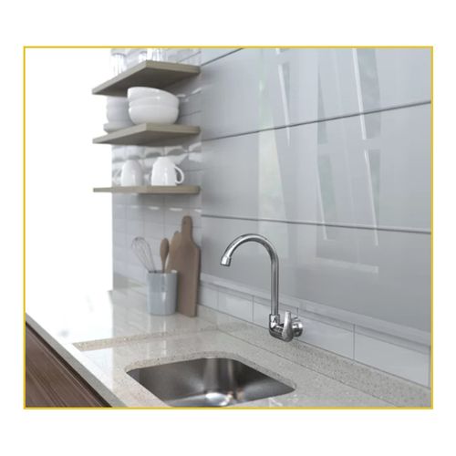 Torneira Herc Cozinha Parede Bica Movel Twist Preto 2946
