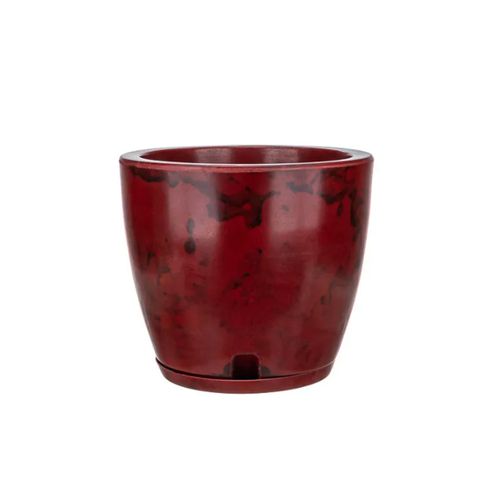 Vaso Floridis Amsterda marmorato 27X28 Vermelho 10160516
