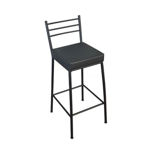 Banco Metalnew Paris 75cm Preto Preto 3000