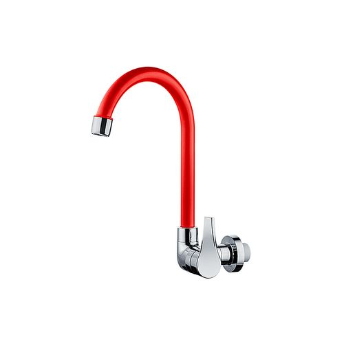 Torneira Herc Cozinha Parede Bica Movel Twist Vermelho 2941