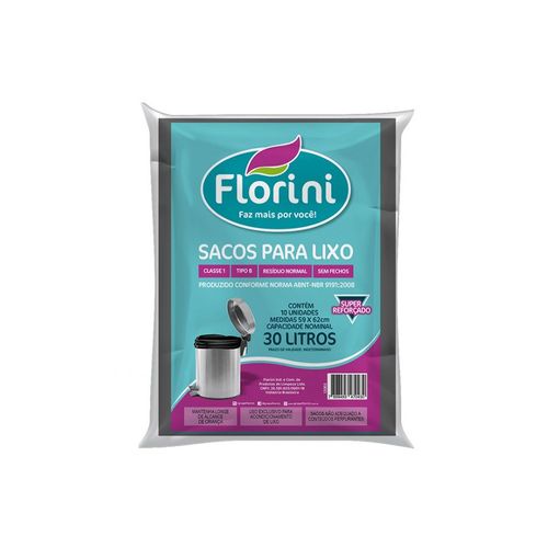 Saco Para Lixo Florini Reforcado 30Lts 12002