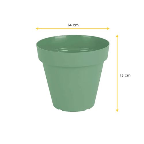 Vaso Palsh Sampa 14X13cm Verde Vintage I.Samp.014.013