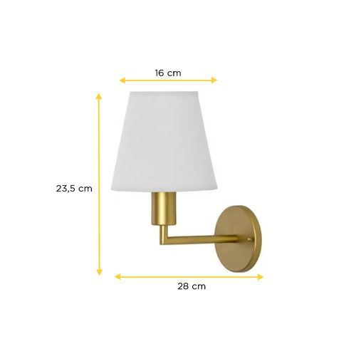 Arandela Foco Rieti Gold Cup Crua 1Xe27 111/Go-Cromado