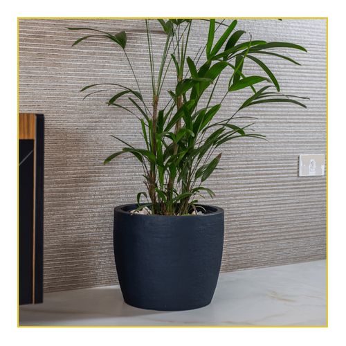 Vaso Japi Europa Redondo Chumbo 33X28cm JVERE33