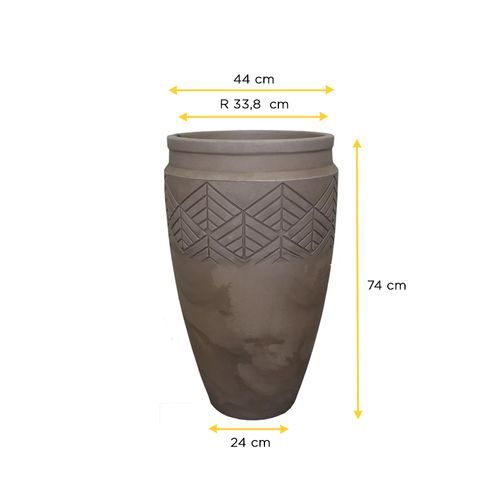 Vaso Japi Tribocilindrico Macchiato 44X74cm JVTBMA44