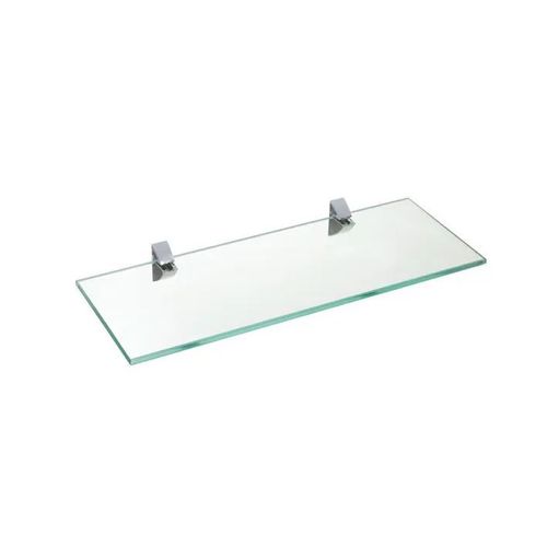 Prateleira de Vidro Pratk 8mm 10X60cm 8617002 Supenso Cromado