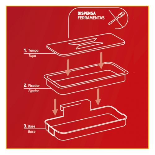 Lixeira Ordene Utti Plastica Suspensa OR48500